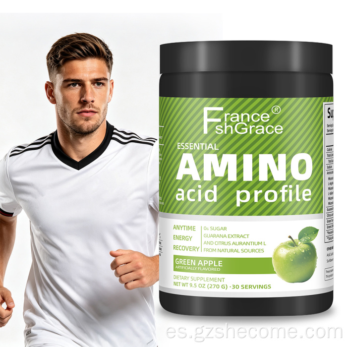 Shecome Aminoácido Polvo Recuperación Energética Sabor Manzana
